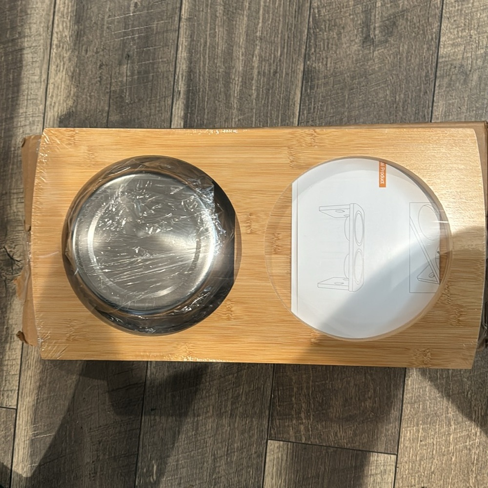 New Elevated Dog Bowls, Bamboo Raised Dog Bowl for Large Dogs & Medium Dogs - Picture 5 of 5